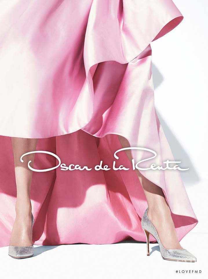 Diana Moldovan featured in  the Oscar de la Renta advertisement for Autumn/Winter 2014