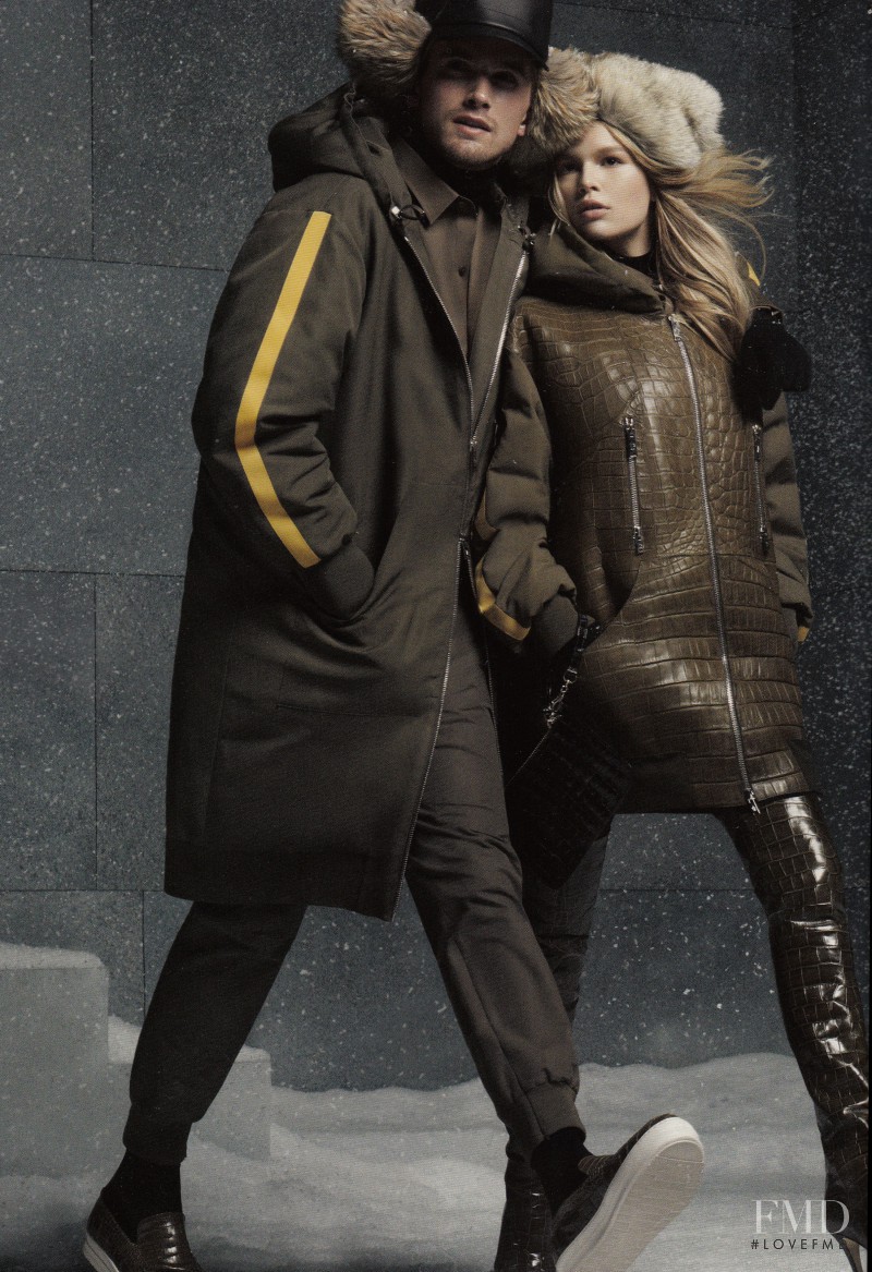 Anna Ewers featured in  the Moncler Gamme Rouge advertisement for Autumn/Winter 2014