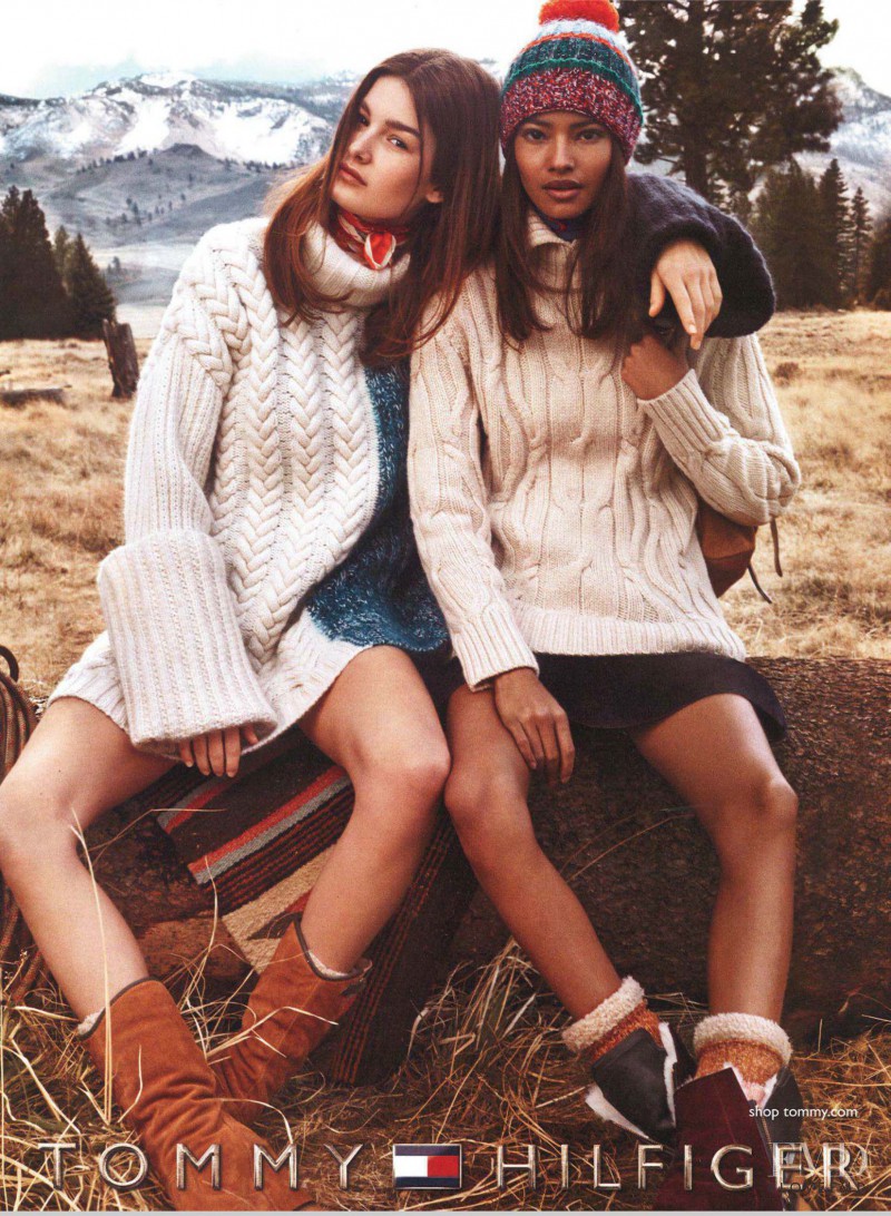 Malaika Firth featured in  the Tommy Hilfiger advertisement for Autumn/Winter 2014