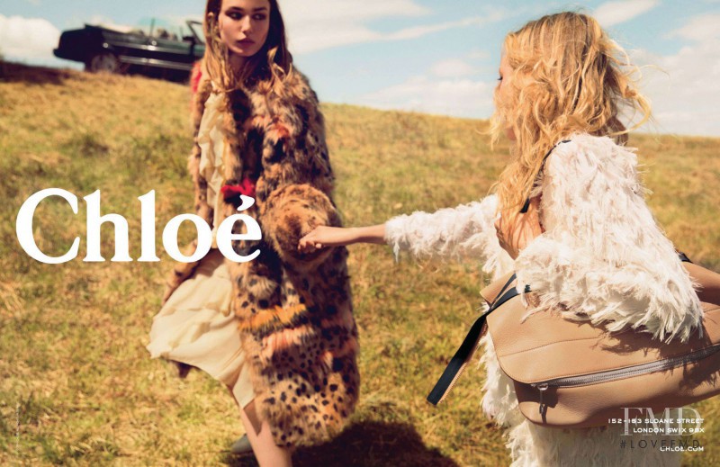 Andreea Diaconu featured in  the Chloe advertisement for Autumn/Winter 2014