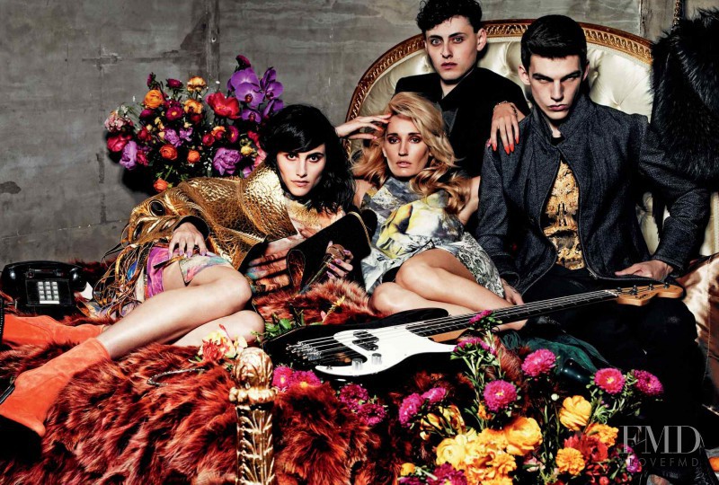 Langley Fox Hemingway featured in  the Just Cavalli advertisement for Autumn/Winter 2014