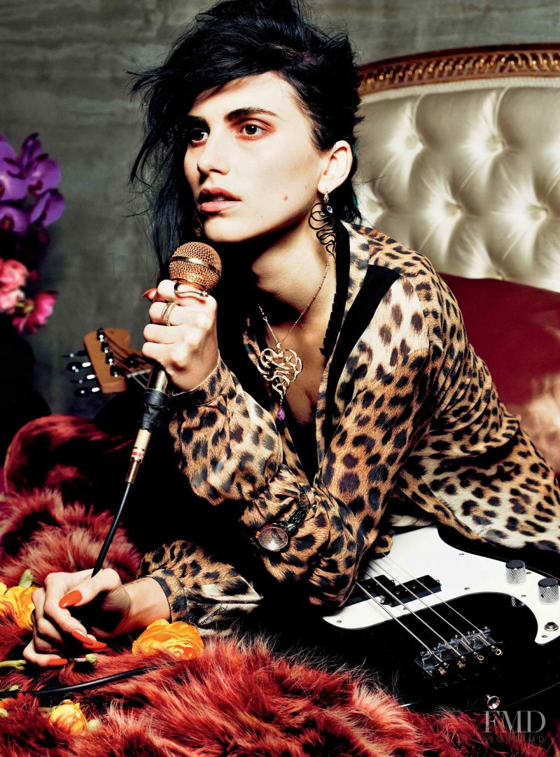 Langley Fox Hemingway featured in  the Just Cavalli advertisement for Autumn/Winter 2014