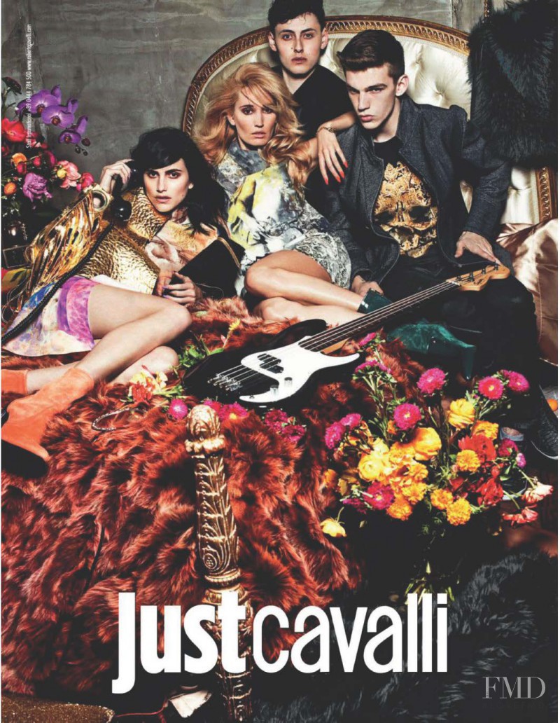 Langley Fox Hemingway featured in  the Just Cavalli advertisement for Autumn/Winter 2014