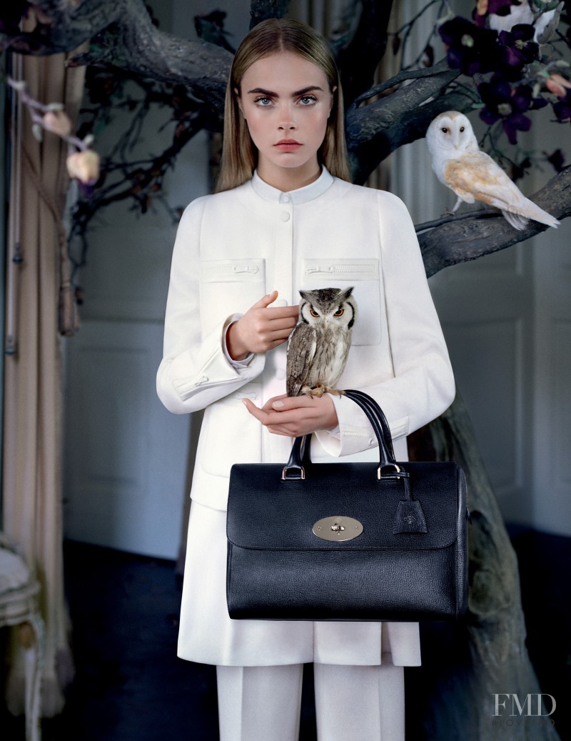 Cara Delevingne featured in  the Mulberry advertisement for Autumn/Winter 2013