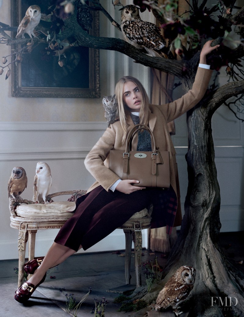 Cara Delevingne featured in  the Mulberry advertisement for Autumn/Winter 2013