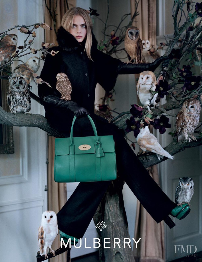 Cara Delevingne featured in  the Mulberry advertisement for Autumn/Winter 2013