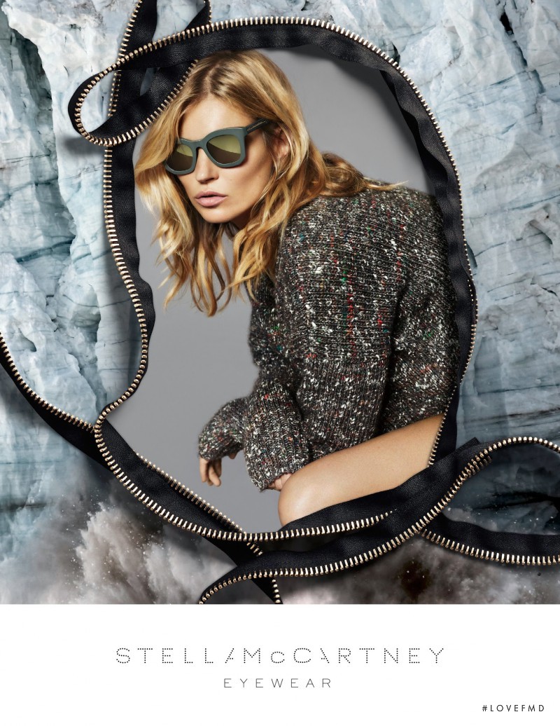 Kate Moss featured in  the Stella McCartney Eyewear advertisement for Autumn/Winter 2014