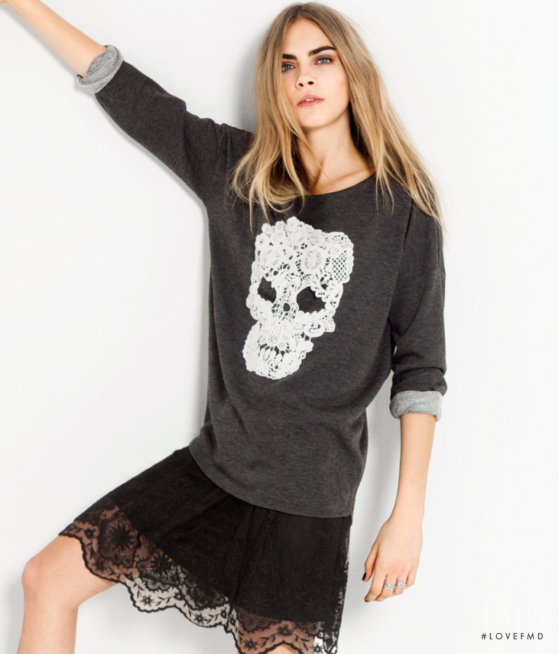 Cara Delevingne featured in  the H&M catalogue for Spring 2013