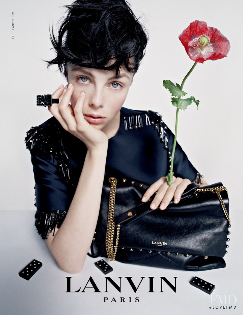 Edie Campbell featured in  the Lanvin advertisement for Autumn/Winter 2014