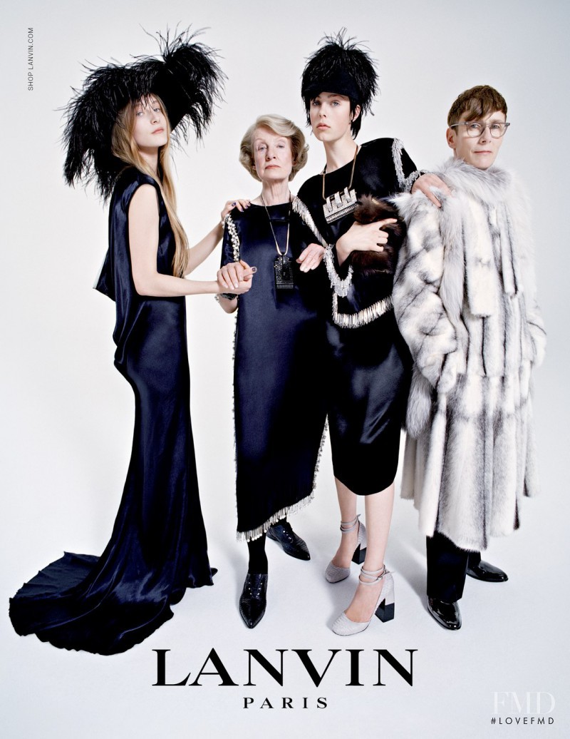 Edie Campbell featured in  the Lanvin advertisement for Autumn/Winter 2014