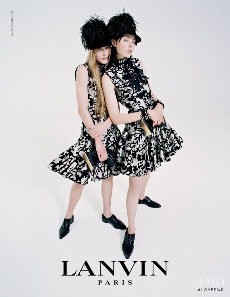 Edie Campbell featured in  the Lanvin advertisement for Autumn/Winter 2014