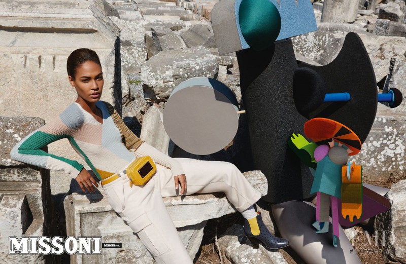 Joan Smalls featured in  the Missoni advertisement for Autumn/Winter 2014