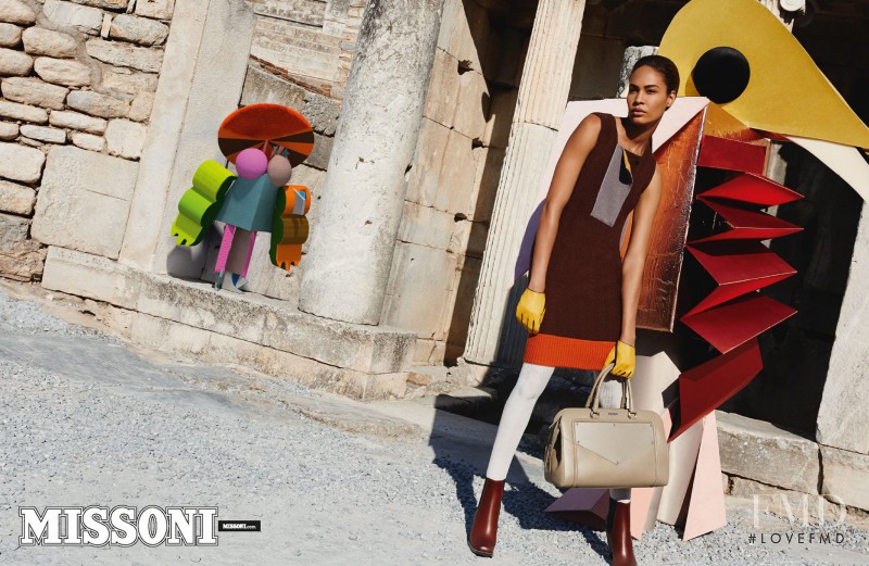 Joan Smalls featured in  the Missoni advertisement for Autumn/Winter 2014