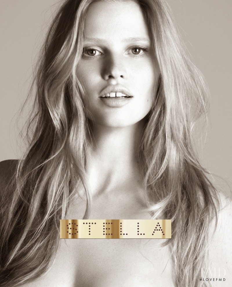 Lara Stone featured in  the Stella McCartney \'Stella\' Fragrance advertisement for Autumn/Winter 2014