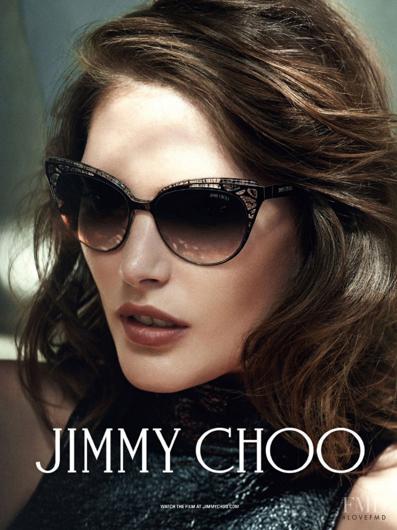 Catherine McNeil featured in  the Jimmy Choo advertisement for Autumn/Winter 2014