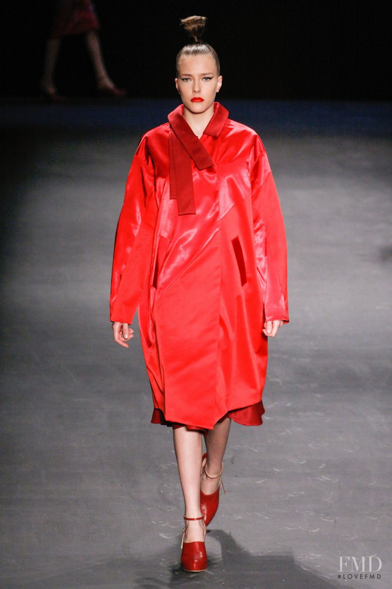 Milena Golfetto featured in  the Fernanda Yamamoto fashion show for Autumn/Winter 2014