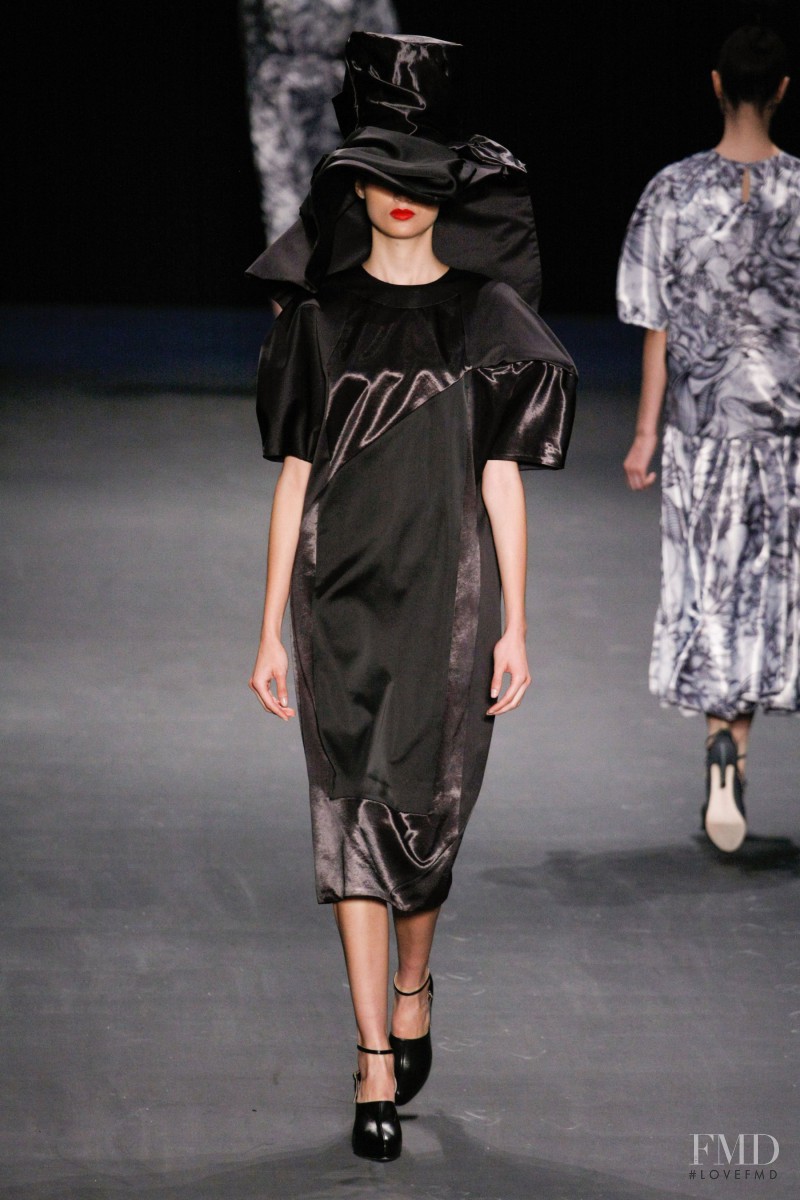 Bruna Ludtke featured in  the Fernanda Yamamoto fashion show for Autumn/Winter 2014