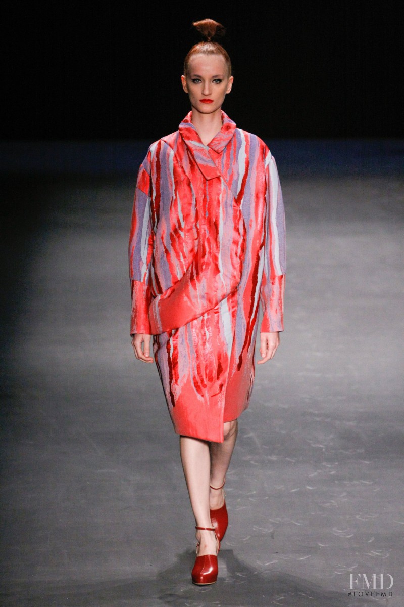 Marina Heiden featured in  the Fernanda Yamamoto fashion show for Autumn/Winter 2014