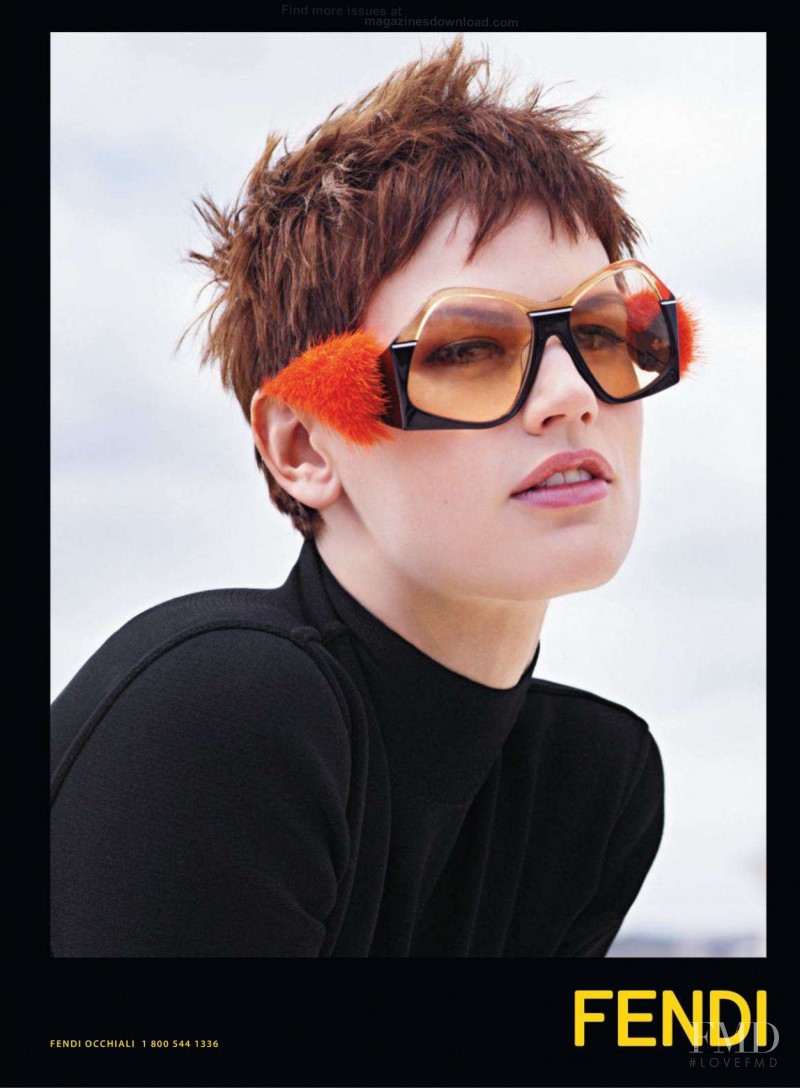 Saskia de Brauw featured in  the Fendi advertisement for Autumn/Winter 2013