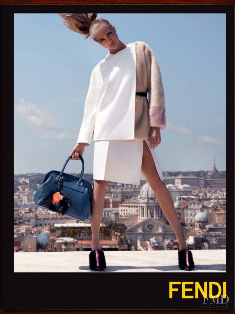 Cara Delevingne featured in  the Fendi advertisement for Autumn/Winter 2013