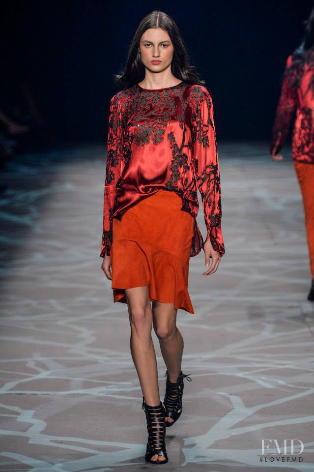 Bruna Ludtke featured in  the Iodice fashion show for Autumn/Winter 2014