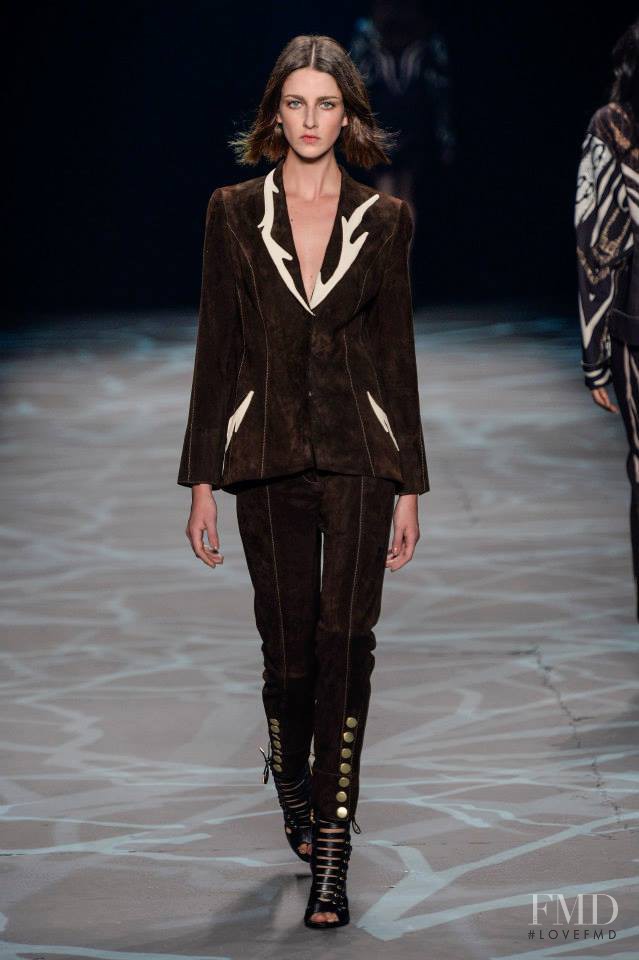 Cristina Herrmann featured in  the Iodice fashion show for Autumn/Winter 2014