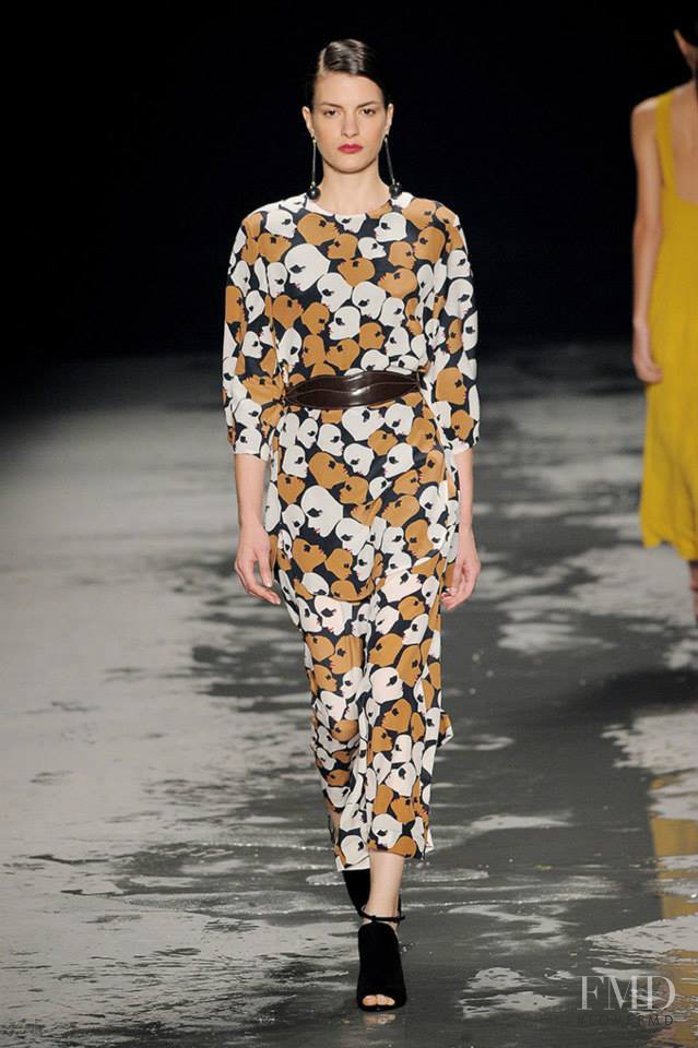 Rebecca Gobbi featured in  the Andrea Marques fashion show for Autumn/Winter 2014