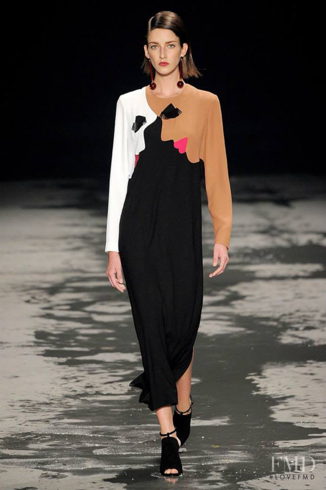 Cristina Herrmann featured in  the Andrea Marques fashion show for Autumn/Winter 2014