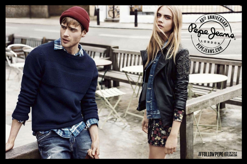 Cara Delevingne featured in  the Pepe Jeans London advertisement for Autumn/Winter 2013