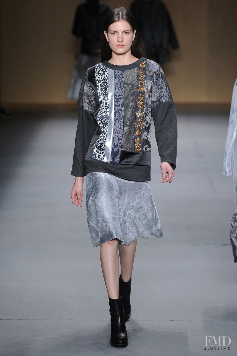 Rebecca Gobbi featured in  the Sacada fashion show for Autumn/Winter 2014