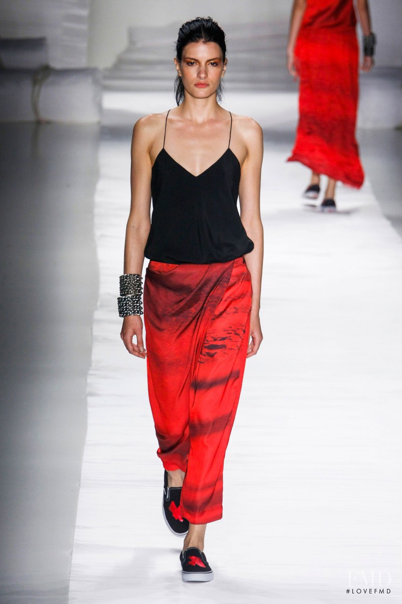 Rebecca Gobbi featured in  the UMA fashion show for Spring/Summer 2015