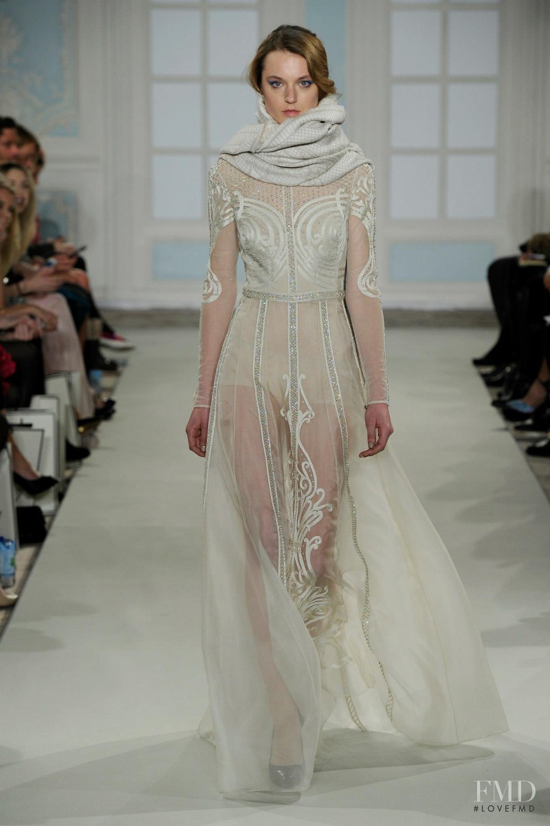 Lieve Dannau featured in  the Temperley London fashion show for Autumn/Winter 2014