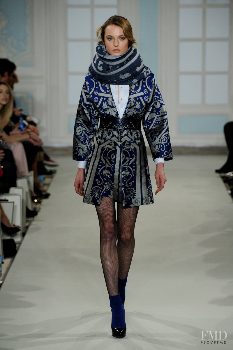 Lieve Dannau featured in  the Temperley London fashion show for Autumn/Winter 2014