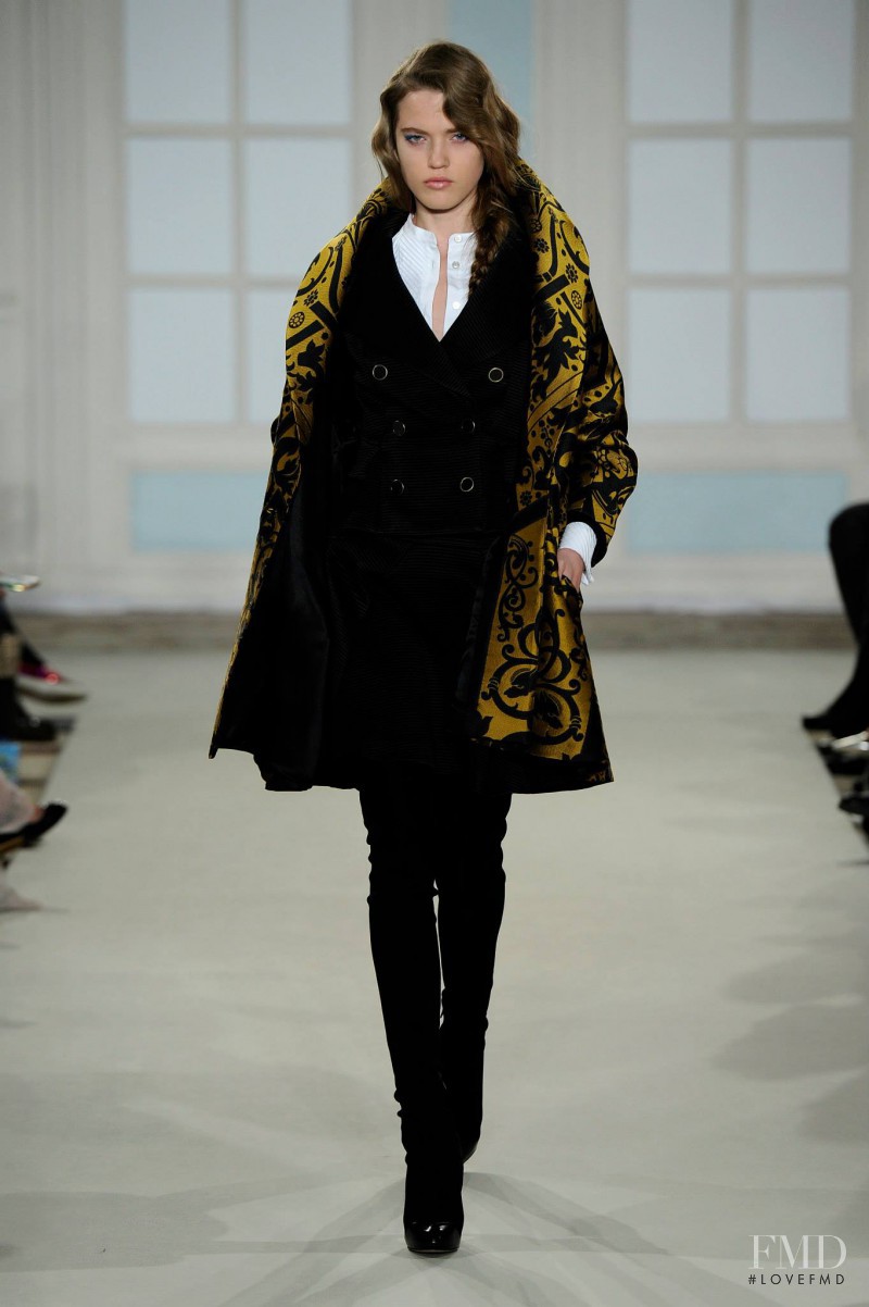 Milana Kruz featured in  the Temperley London fashion show for Autumn/Winter 2014