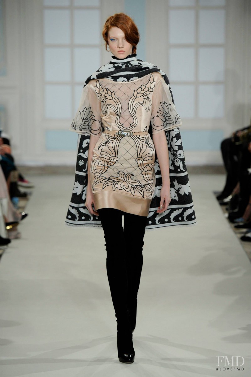 Anastasia Ivanova featured in  the Temperley London fashion show for Autumn/Winter 2014