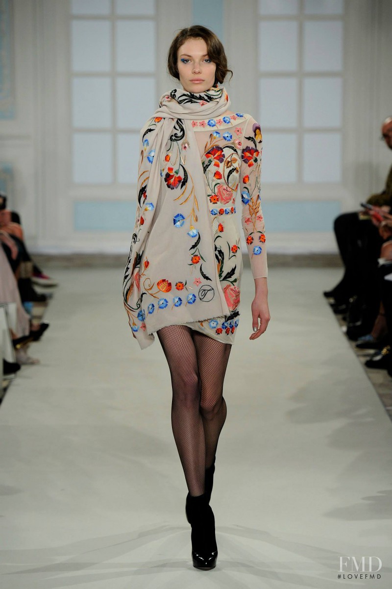 Alexandra Martynova featured in  the Temperley London fashion show for Autumn/Winter 2014