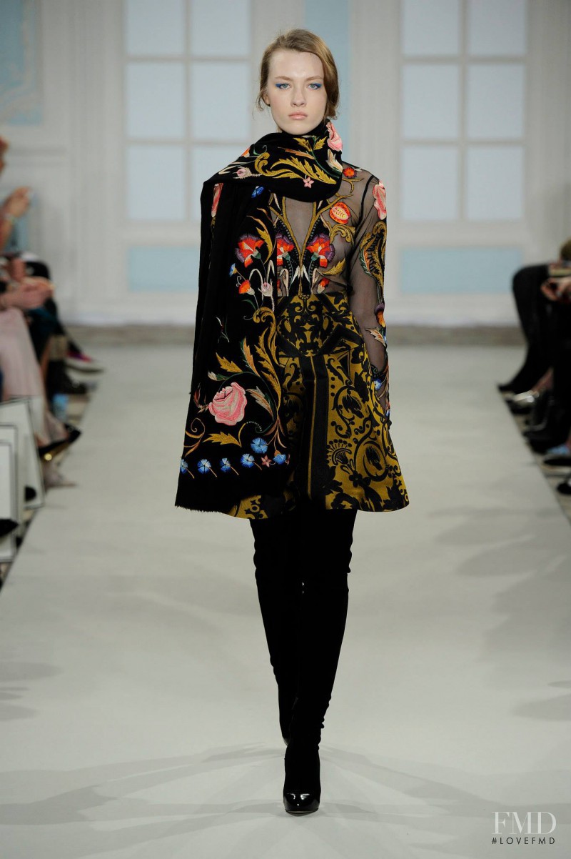 Maarjan Ridalaan featured in  the Temperley London fashion show for Autumn/Winter 2014