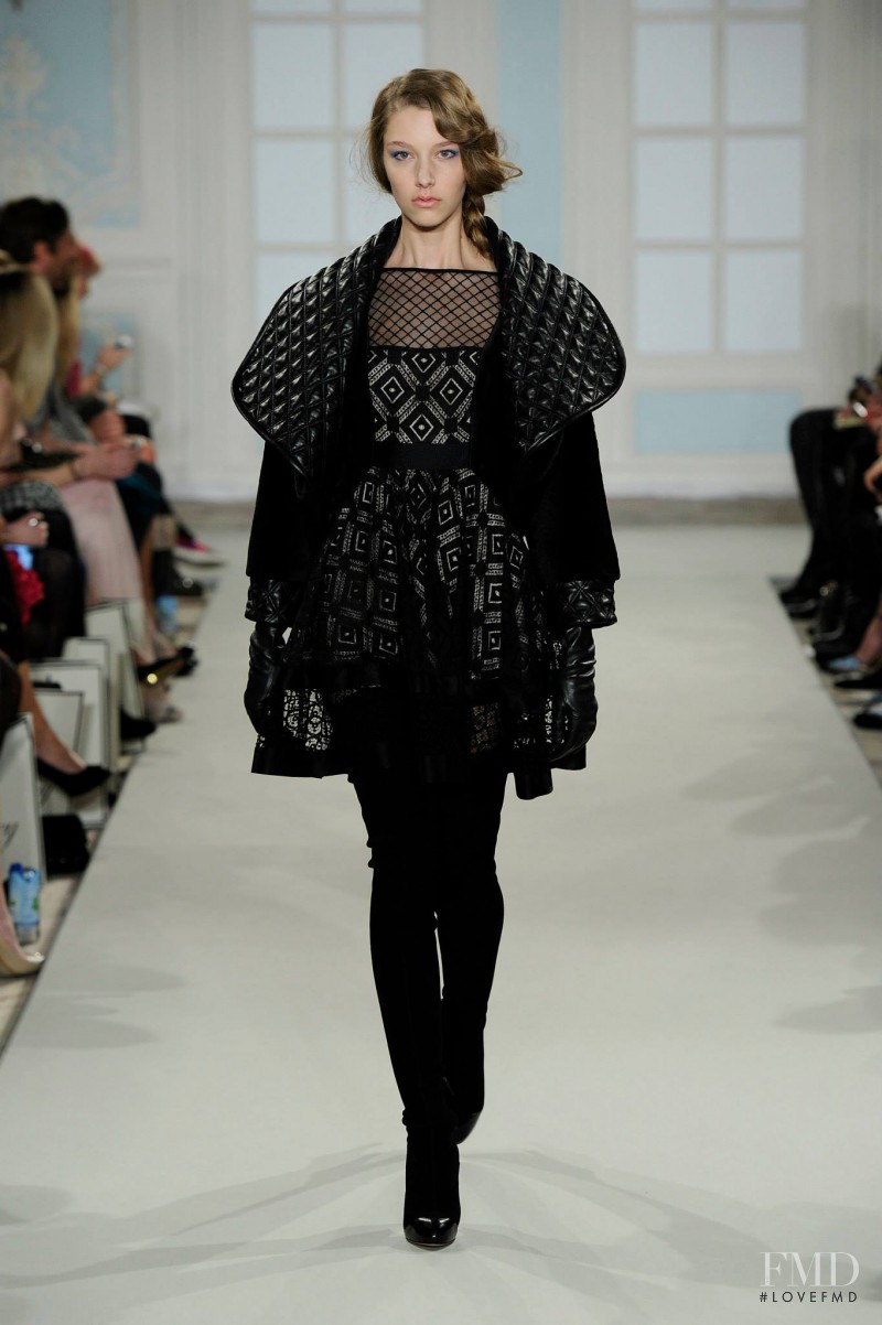 Sarah Harper featured in  the Temperley London fashion show for Autumn/Winter 2014