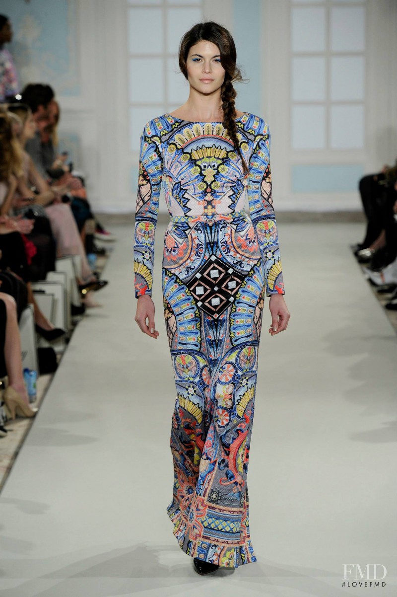 Lina Sandberg featured in  the Temperley London fashion show for Autumn/Winter 2014