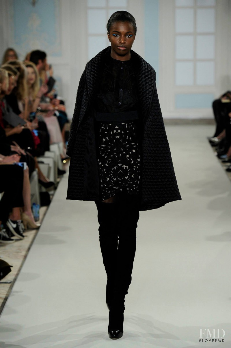 Leomie Anderson featured in  the Temperley London fashion show for Autumn/Winter 2014