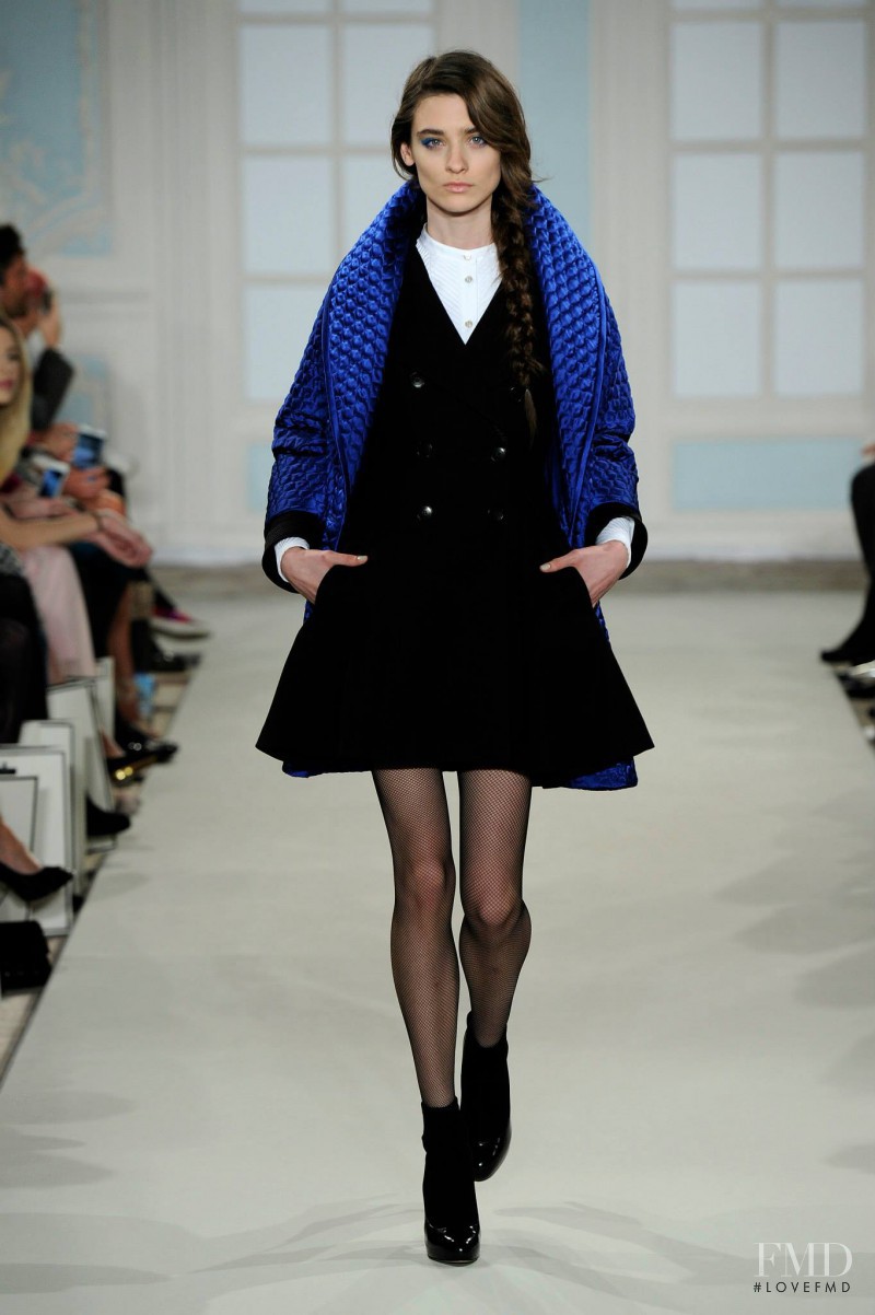 Carolina Thaler featured in  the Temperley London fashion show for Autumn/Winter 2014