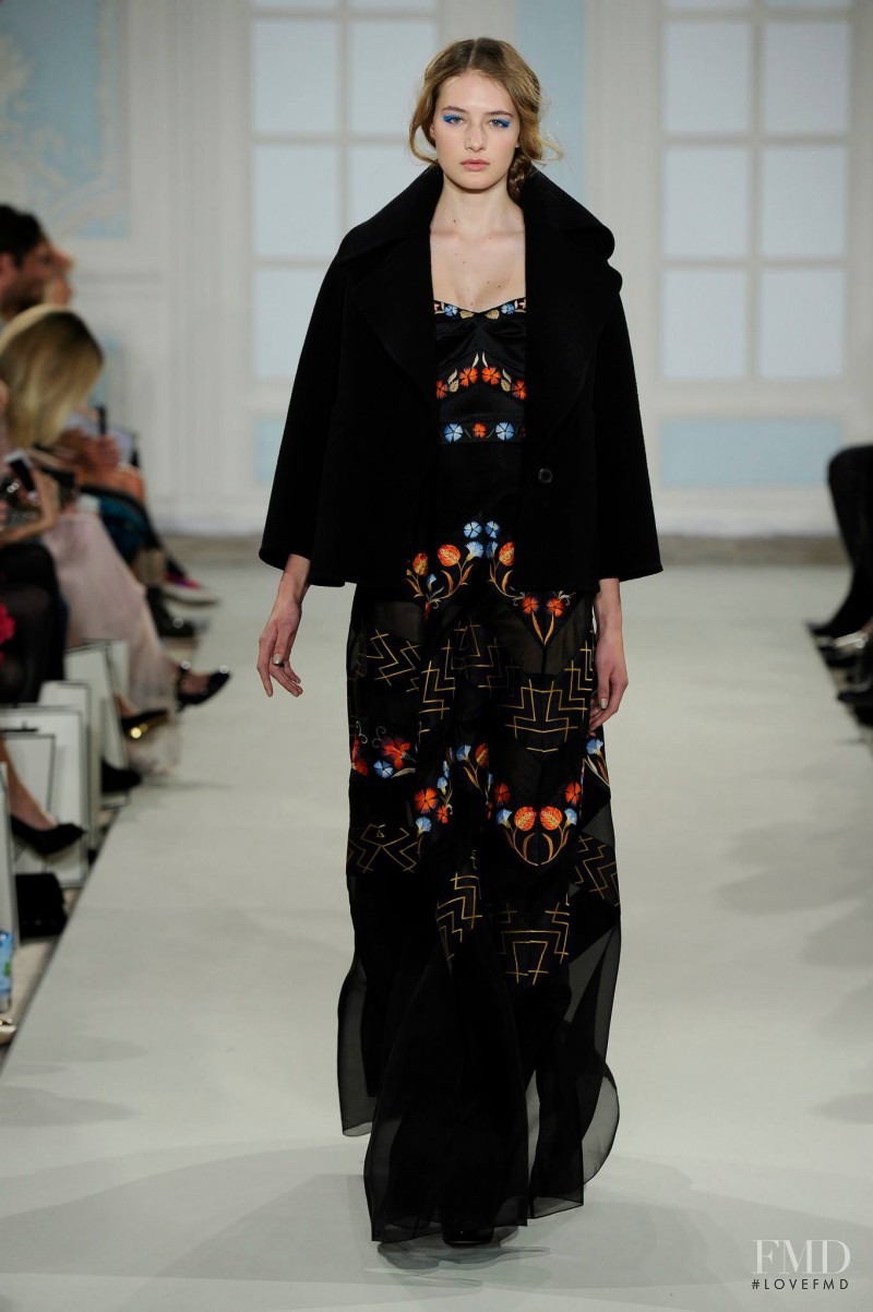 Sanne Vloet featured in  the Temperley London fashion show for Autumn/Winter 2014