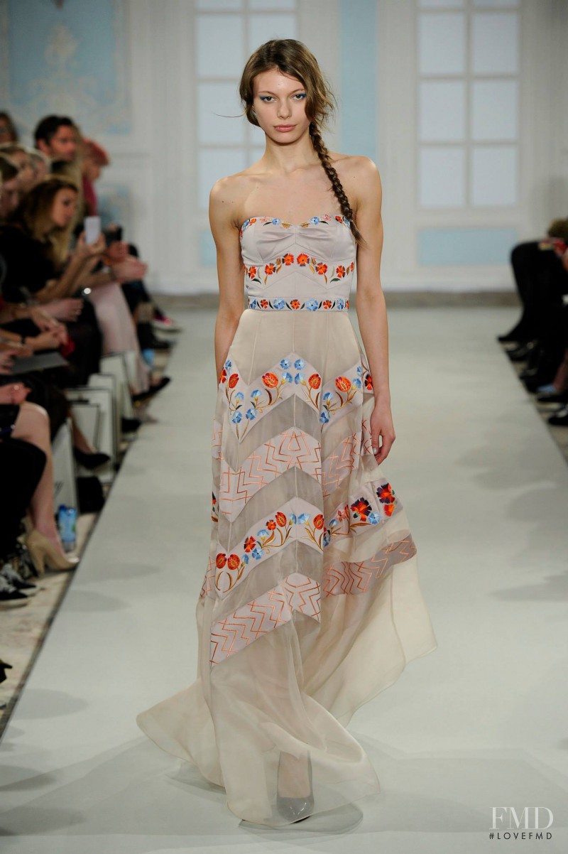 Maria Senko featured in  the Temperley London fashion show for Autumn/Winter 2014
