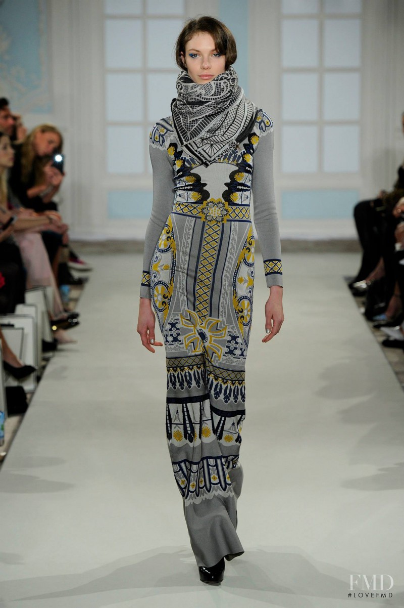 Alexandra Martynova featured in  the Temperley London fashion show for Autumn/Winter 2014