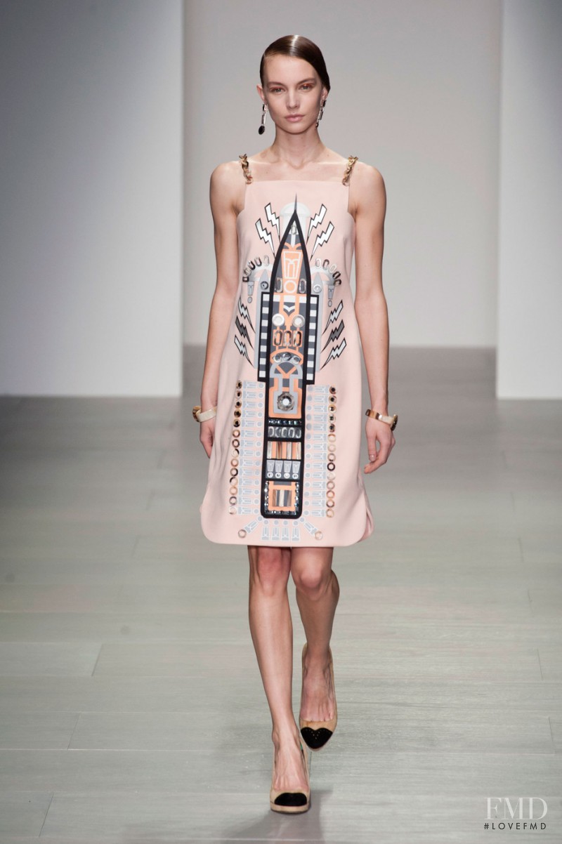Sophie Pumfrett featured in  the Holly Fulton fashion show for Autumn/Winter 2014