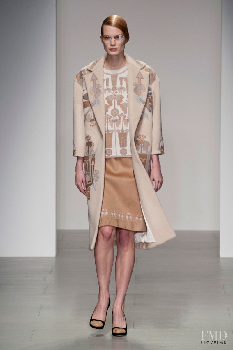 Felicity Peel featured in  the Holly Fulton fashion show for Autumn/Winter 2014