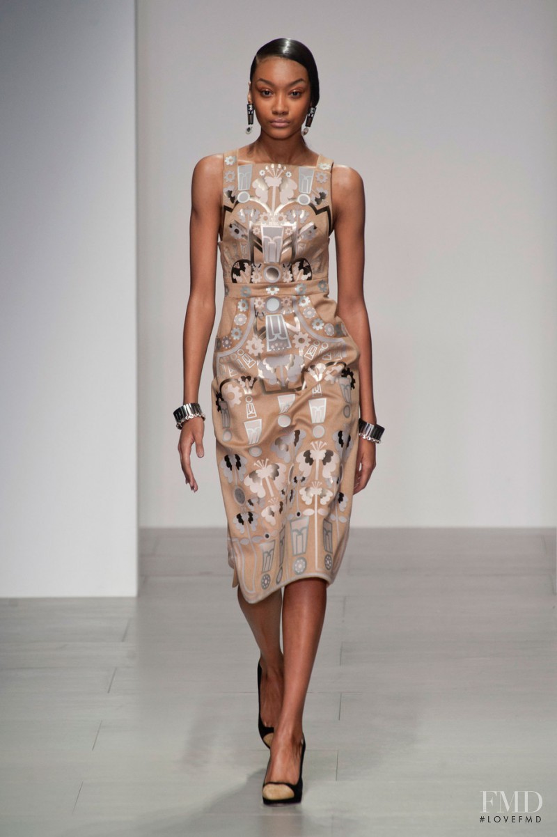 Cheyenne Maya Carty featured in  the Holly Fulton fashion show for Autumn/Winter 2014