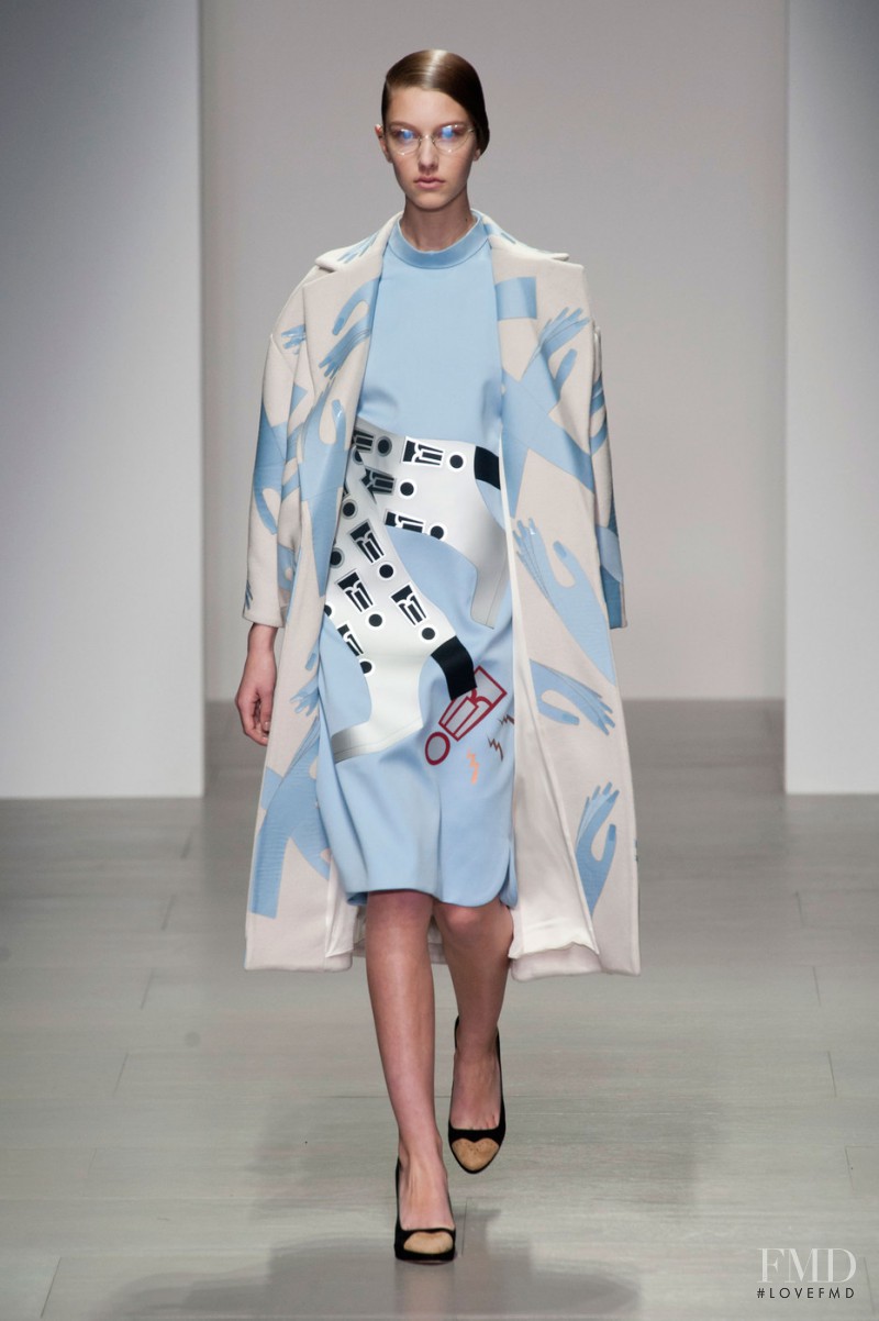 Sarah Harper featured in  the Holly Fulton fashion show for Autumn/Winter 2014
