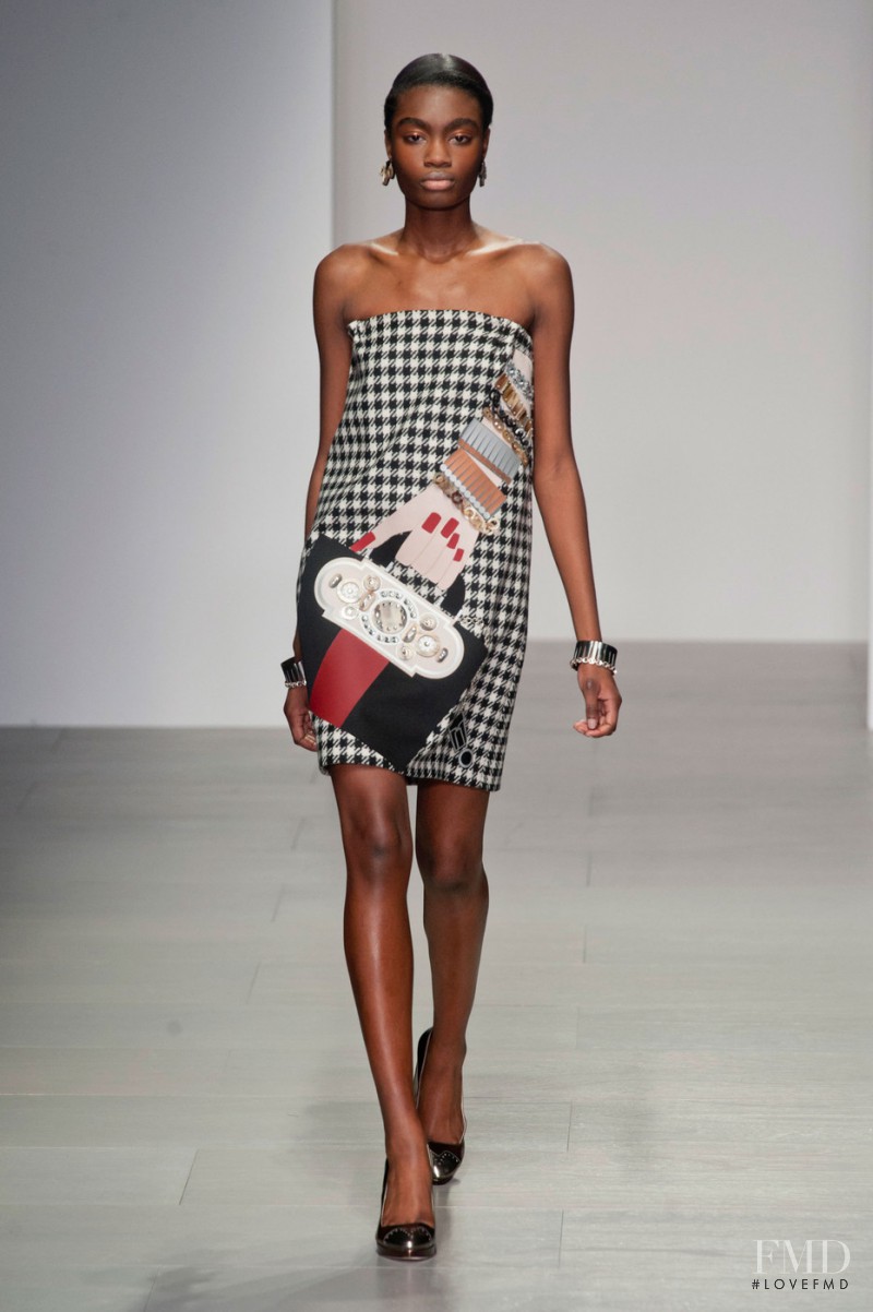 Kayla Clarke featured in  the Holly Fulton fashion show for Autumn/Winter 2014