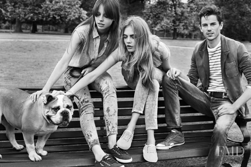 Cara Delevingne featured in  the Pepe Jeans London advertisement for Spring/Summer 2013